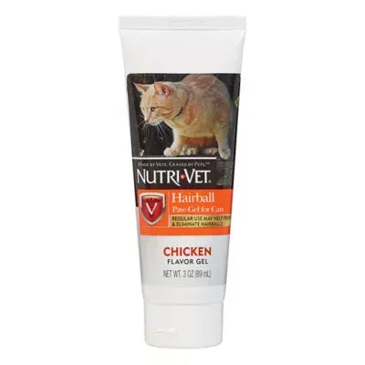 Nutri-Vet Chicken Flavor Hairball Paw Gel for Cats