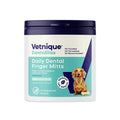 Vetnique Labs Dentablis Dog & Cat Dental Finger Mitt Wipes, Plaque Removal, Peppermint 50 Ct
