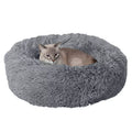FurHaven Calming Cuddler Donut MediumPet Bed - Gray 23Lx23W