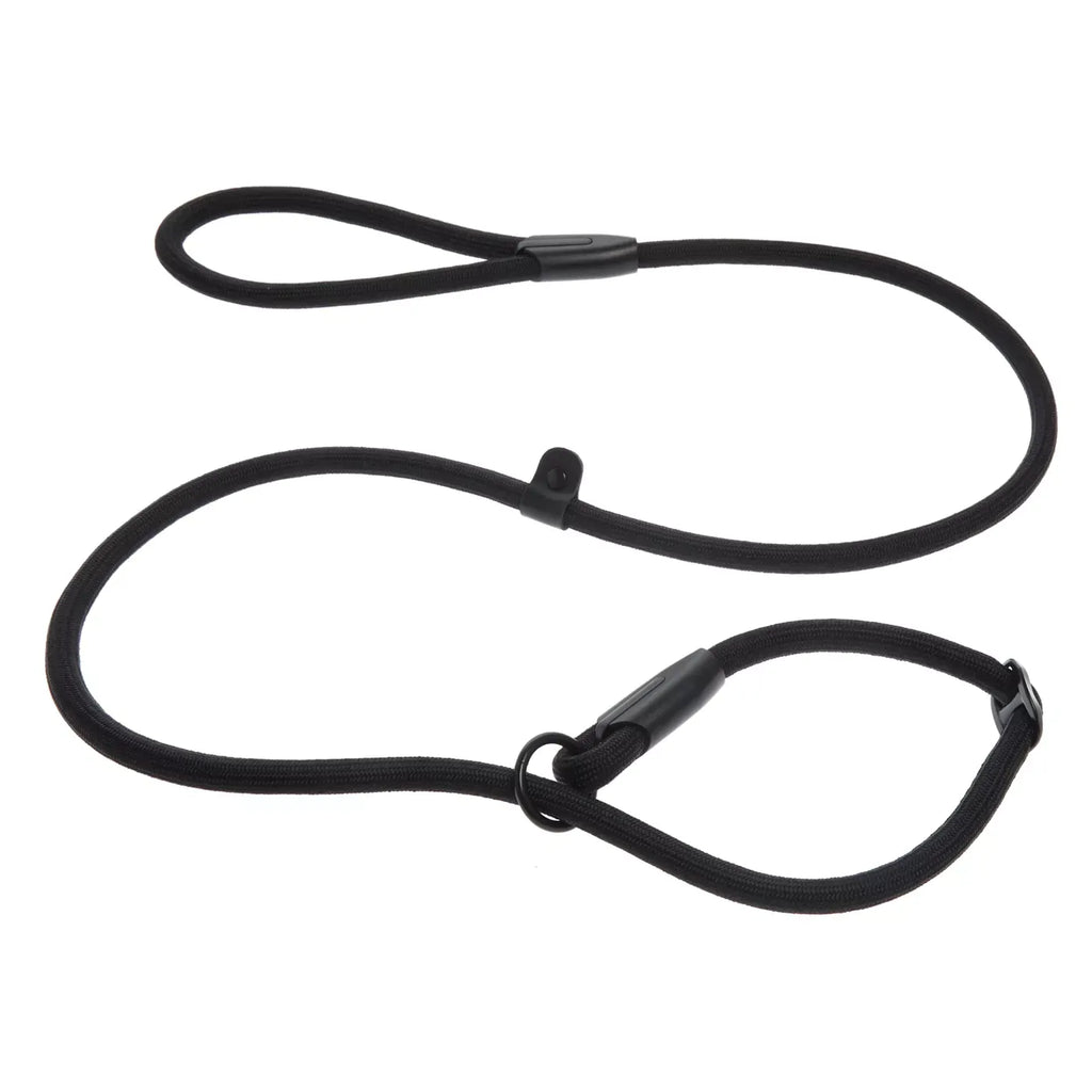 Top Paw® Rope Slip Lead, Black, 5-ft long