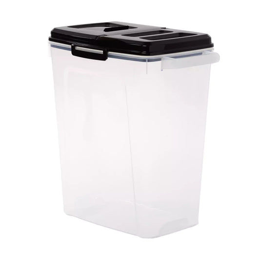 Top Paw® Plastic Food Storage Container with Dual-Sided Lid and Built-In Scoop, BPA-Free