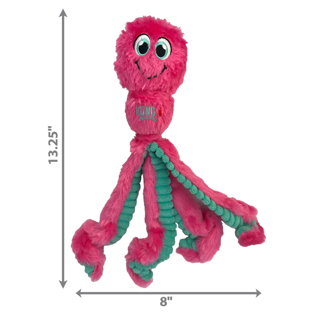 KONG® Wubba Octopus Squeaker Tug Dog Toy (COLOR VARIES)