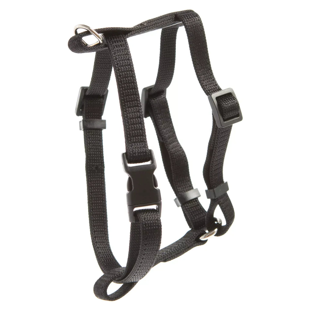 Whisker City® Basic Cat Harness, Adjustable Cat Harness, Adjustable Kitten Harness, Black