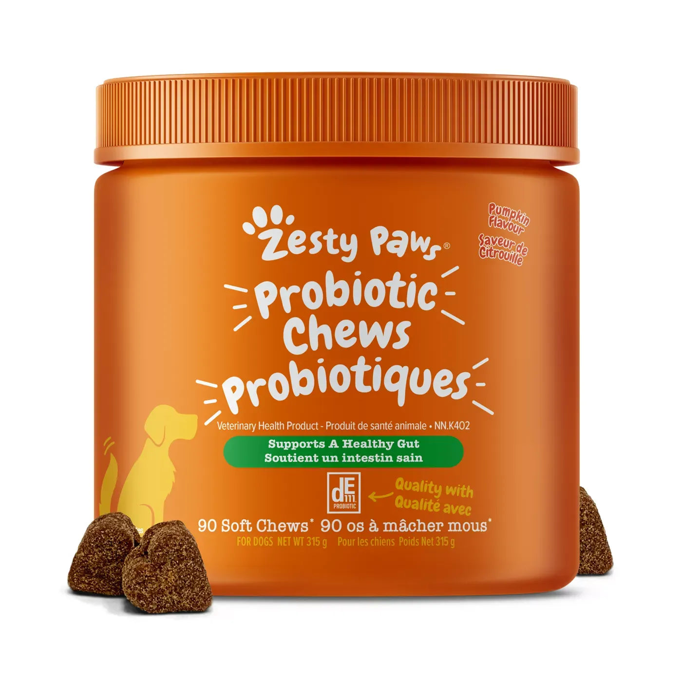 Zesty Paws Probiotic Chews - Pumpkin