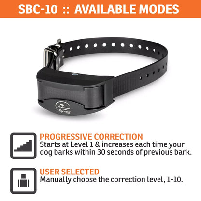 SportDOG® Brand NoBark 10 Collar - Rechargeable - Waterproof & Submersible - Black