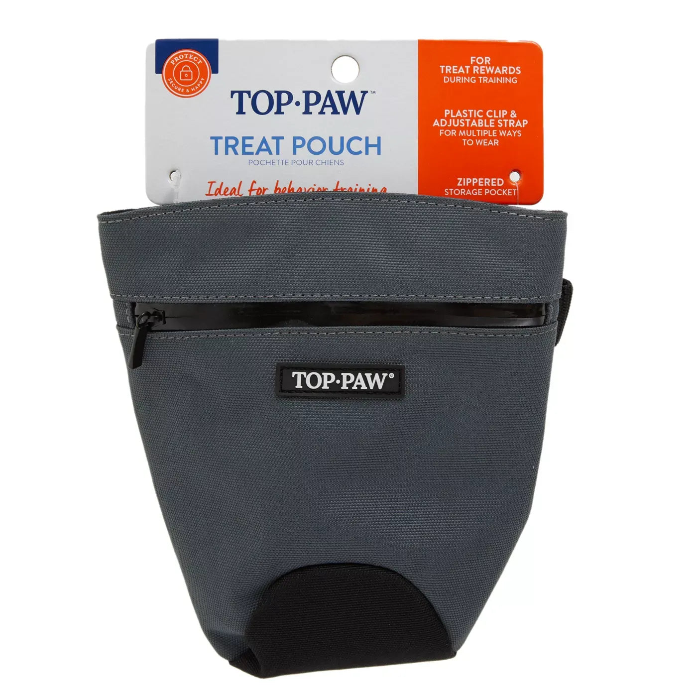 Top Paw® Black & Grey Dog Treat Pouch
