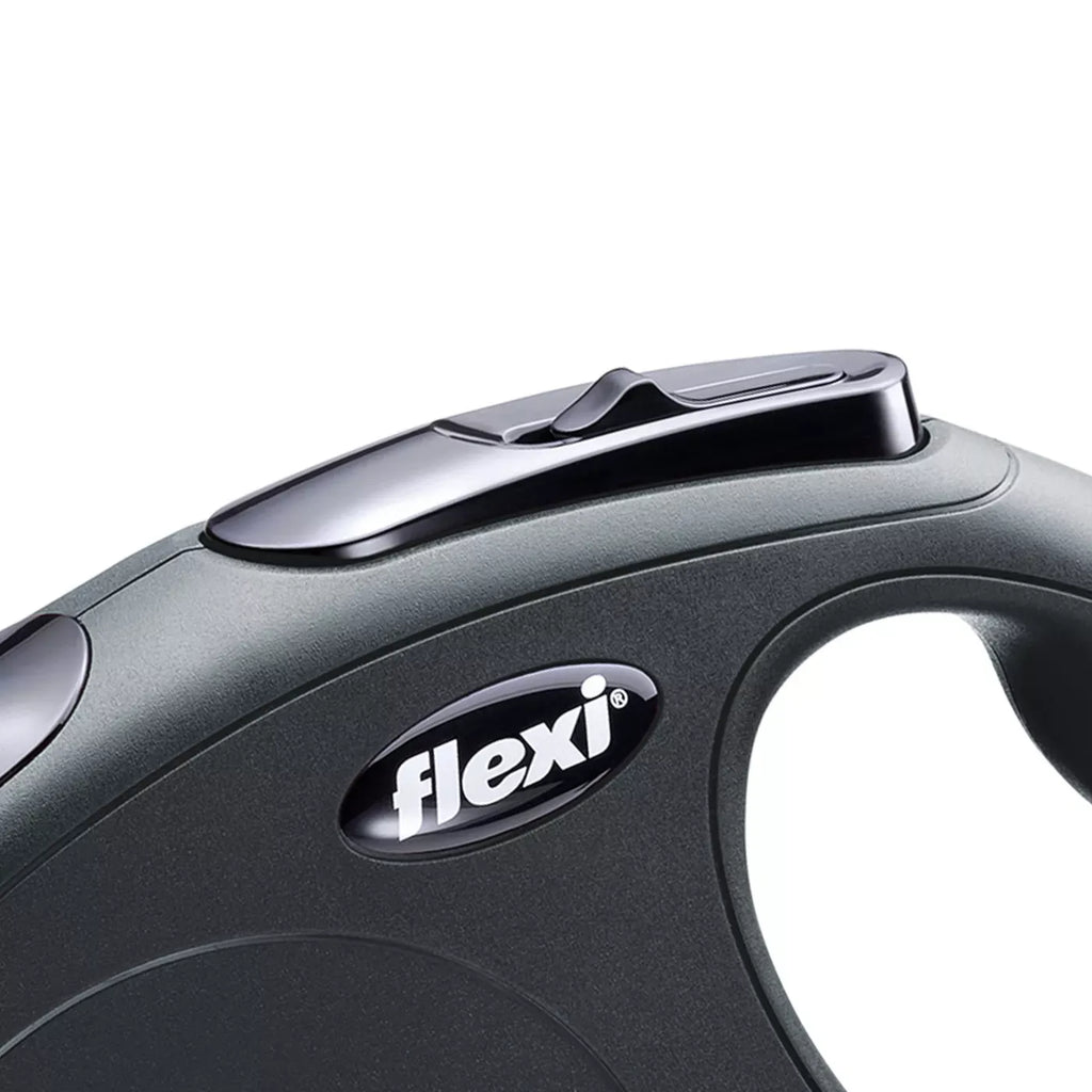 flexi® New Classic Retractable Cord Dog Leash, Black