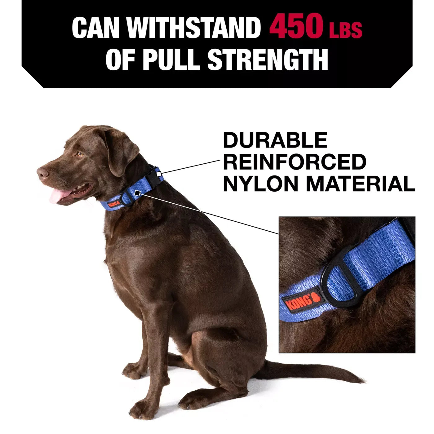 KONG® Chew Resistant Adjustable Nylon Dog Collar