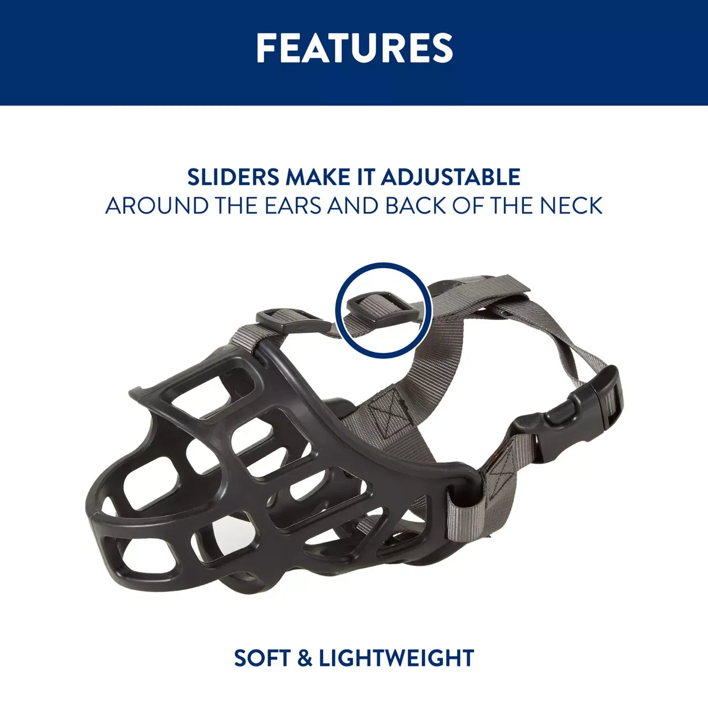 Top Paw® Adjustable Basket Dog Muzzle