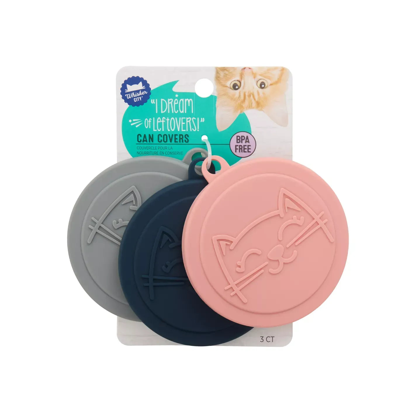 Whisker City® I Dream of Leftovers! Cat Food Can Covers - 3 Pack