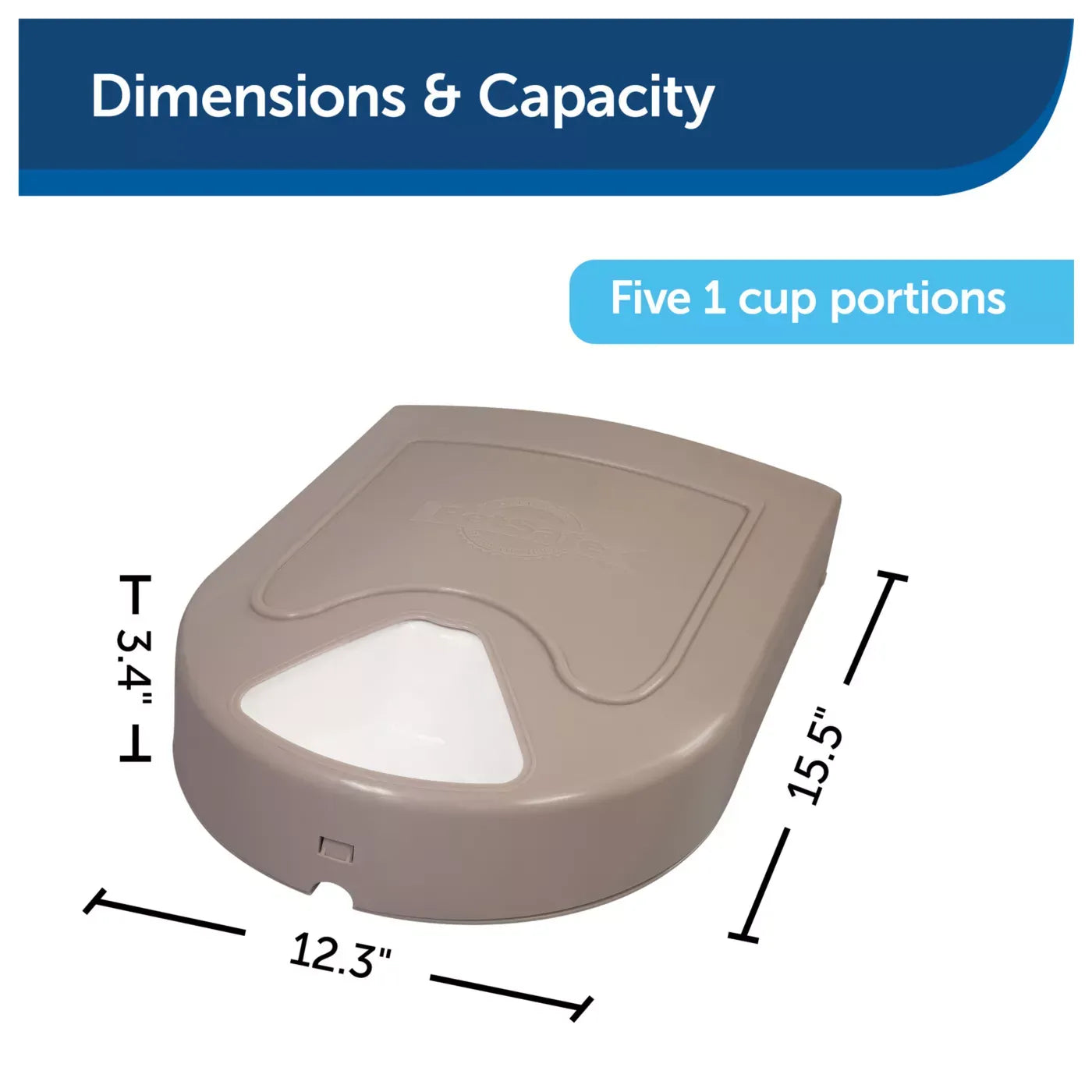 PetSafe® 5 Meal Pet Food Dispenser - Dry or Semi-Moist Pet Food