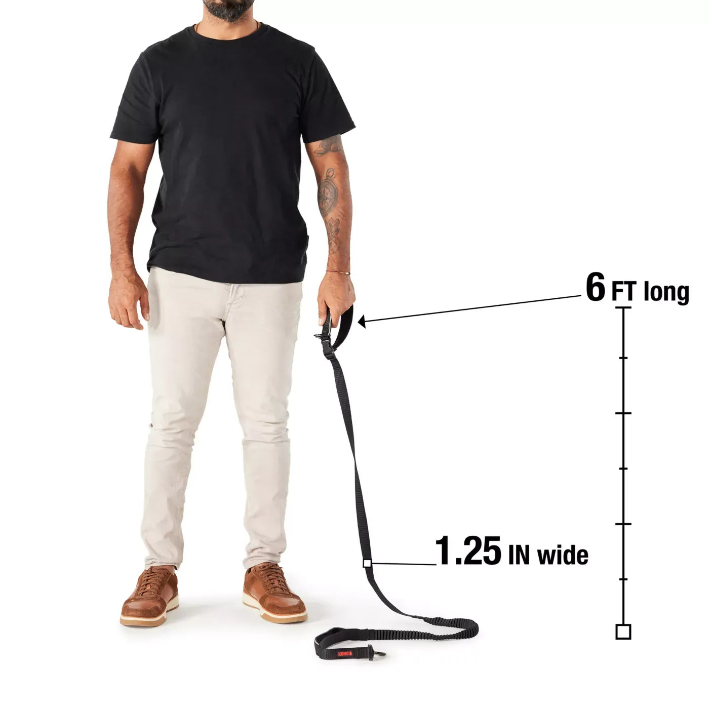 KONG® Shock Absorbing, Hands-Free, Dog Leash, 6-ft long
