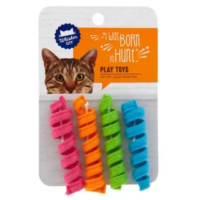 Whisker City® Spring Toys Cat Toys - 4 Pack