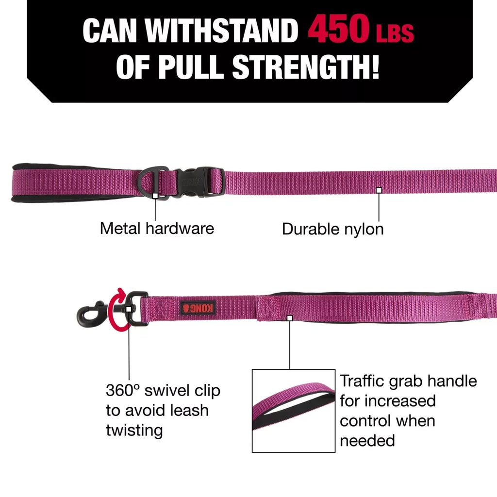 KONG® Hands-Free Dog Leash, 6-ft long