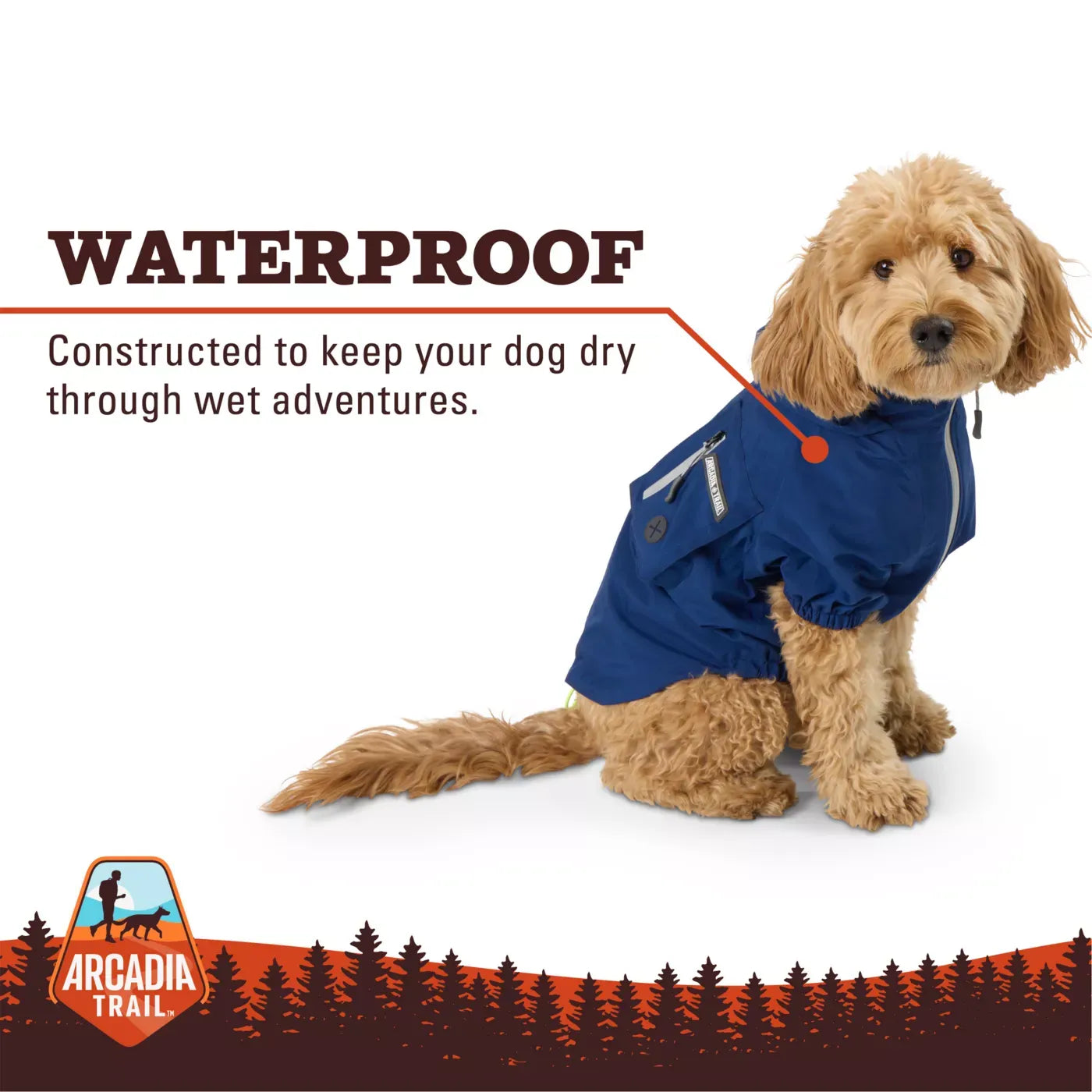 Arcadia Trail® Waterproof Dog Windbreaker Jacket