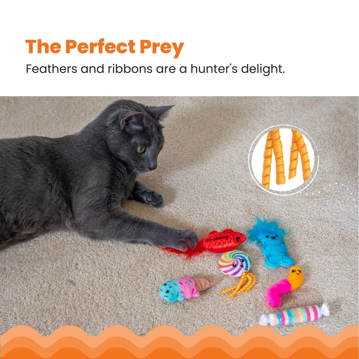 Catstages Kitty Sweet Treats Catnip Cat Toy 6-Pack