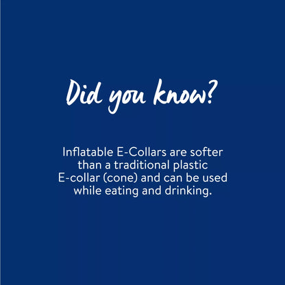 Dog MX Inflatable E-Collar Cone for Dogs, Post-Surgery & Hot Spot Healing, Blue, Multiple Sizes