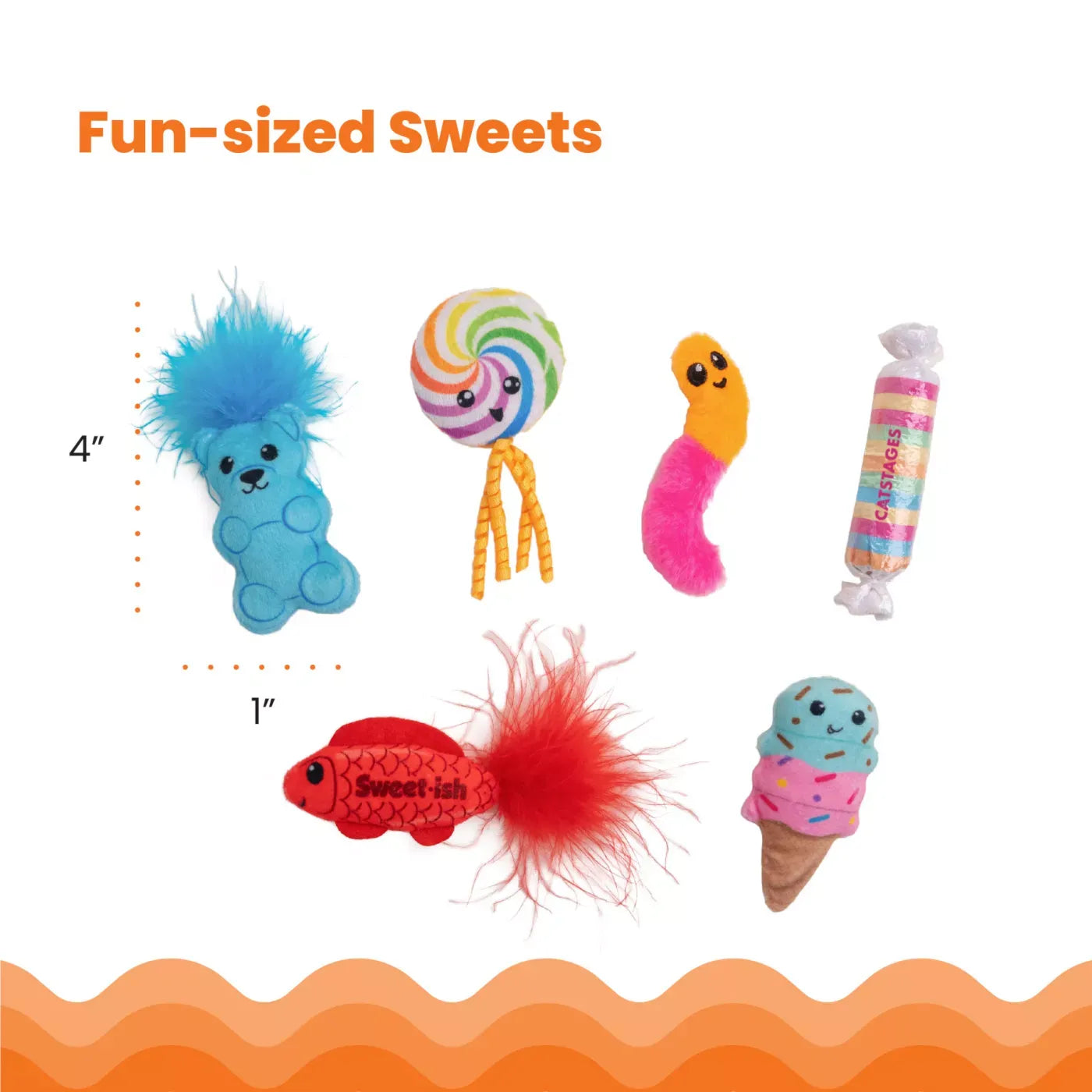 Catstages Kitty Sweet Treats Catnip Cat Toy 6-Pack