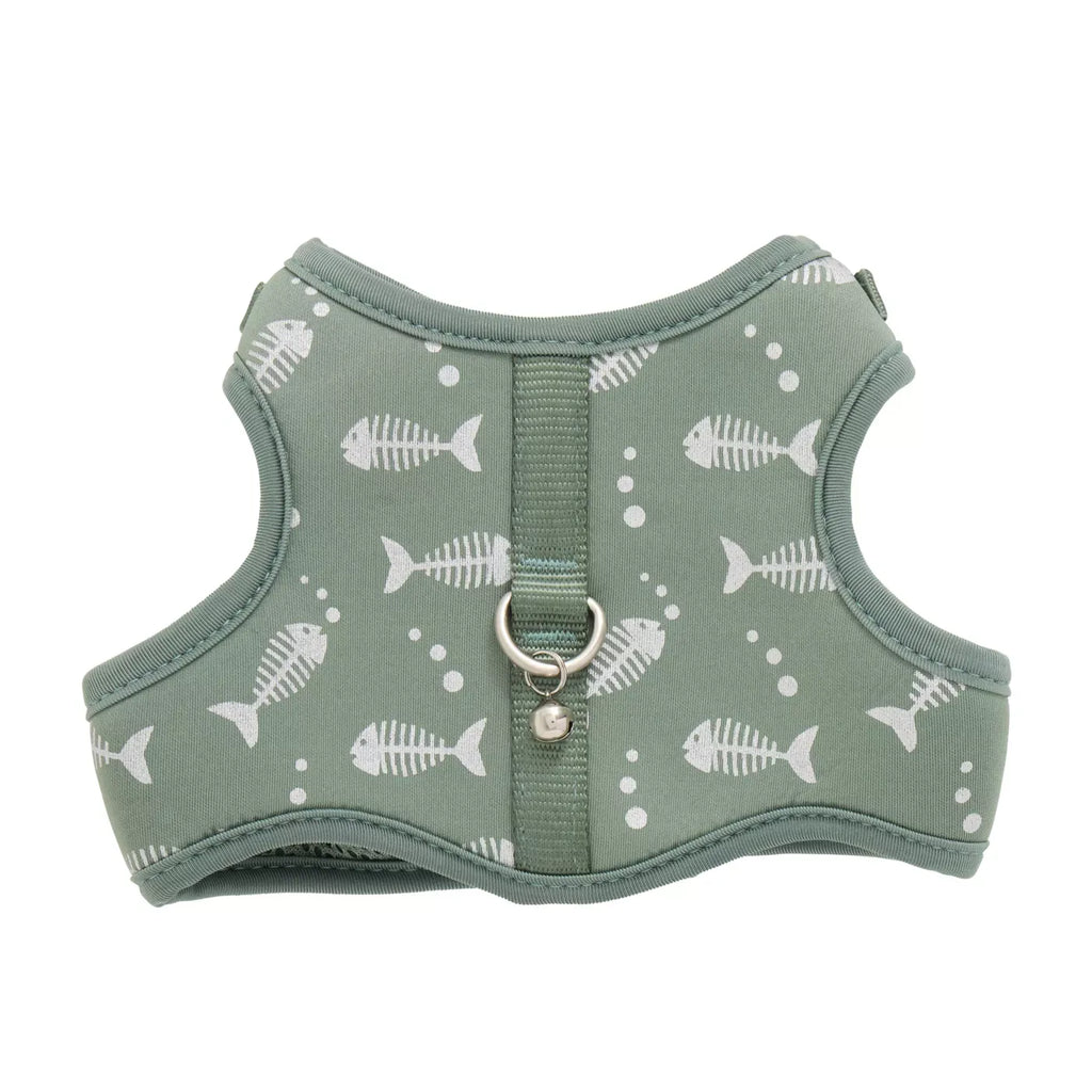 Whisker City Fish Foil Cat Harness and Leash Combo Set
