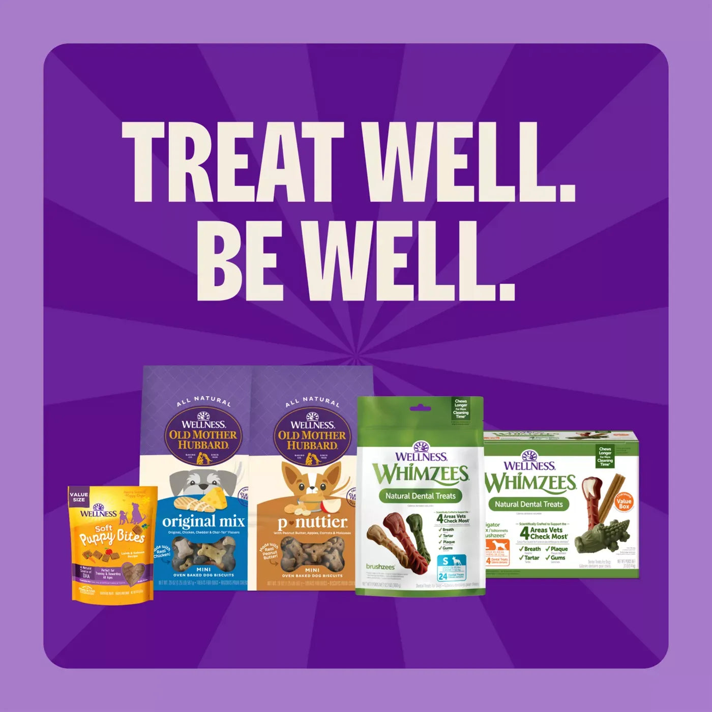 WHIMZEES Variety Value Box Large Dental Dog Treat - Natural, Grain Free, 24 Count