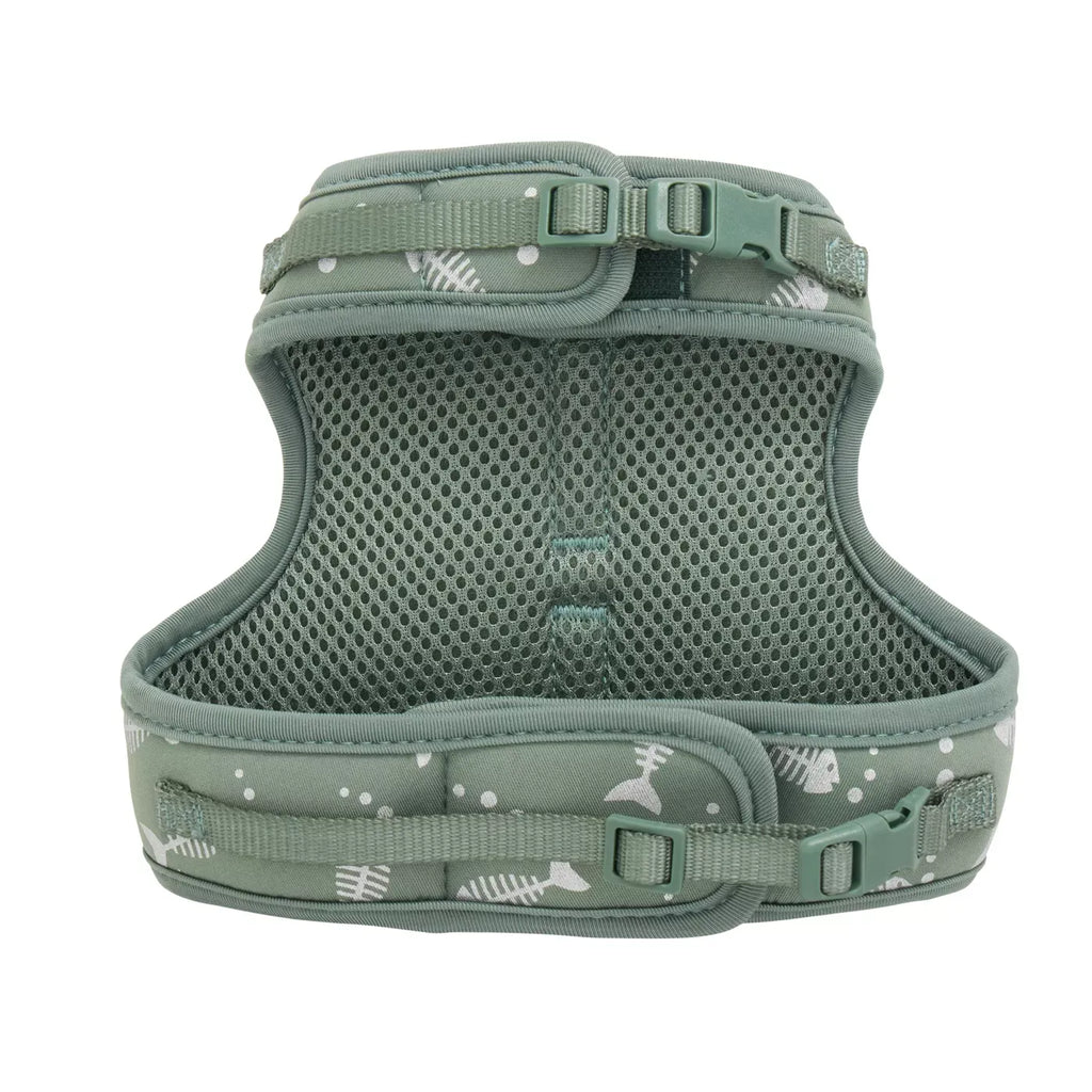 Whisker City Fish Foil Cat Harness and Leash Combo Set
