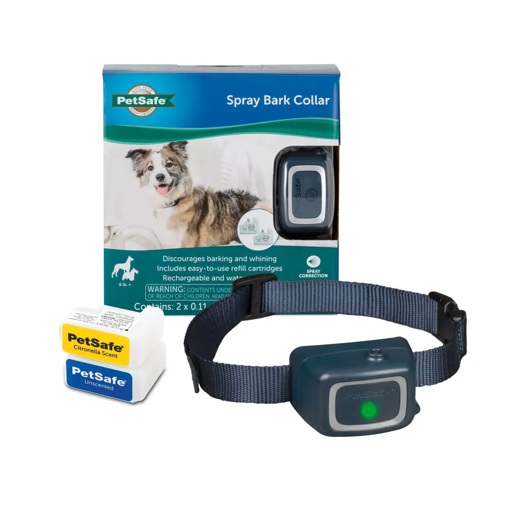 PetSafe® Spray Bark Dog Collar - Dogs 8 lb+ - Citronella and Unscented Spray Refills - Navy