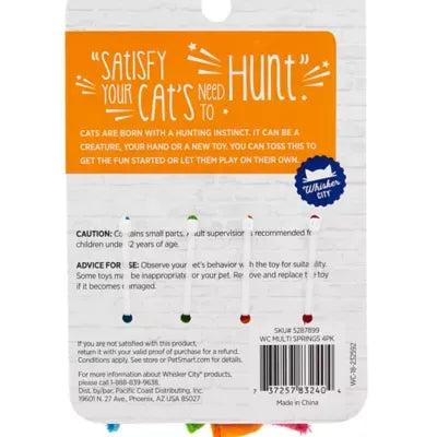 Whisker City® Spring Toys Cat Toys - 4 Pack